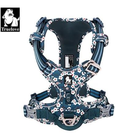 Winhyepet Truelove No-Pull Dog Harness - Breathable Cotton Reflective Adjustable for Small & Medium Dogs and Cats - SAXONY Blue (TLH5655) - Buy Online on GoSupps.com