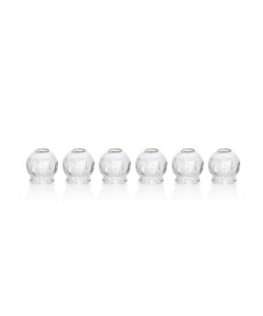Glass cupping glasses | Fire cupping | Set of 6 | various sizes (approx. 4.0cm )