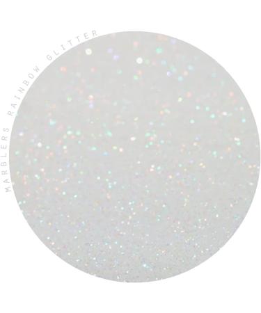MARBLERS Cosmetic Grade Holographic Glitter Rainbow White 0.18oz - Vegan & Cruelty-Free | Eyeshadow Nail Art for Festival Rave & Party Makeup - Buy Online on GoSupps.com