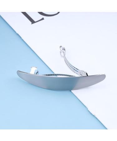 Wendalern Snap Hair Pin Clip Silver Bun Hair Barrette Metal Hair Holder Clips Spring Minimalist Hair Clips Decorative Hair Accessories for Women and Girls - Buy Online on GoSupps.com