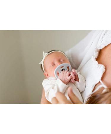 BouncyBoo Double-Sided Pacifier - Soothing Teether for 0+ Months - Gray (2 Pack) - Buy Online on GoSupps.com