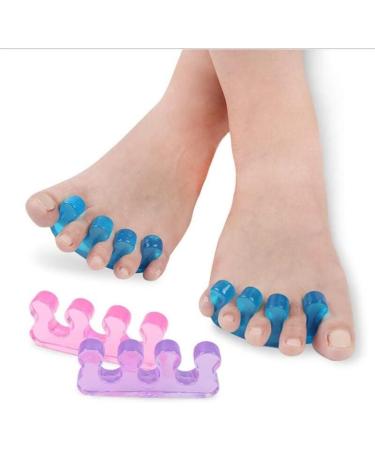 Soft Silicone Toe Splitters - 2 Flexible Toe Separators for Pedicure & Bunion Correction - Buy Online on GoSupps.com