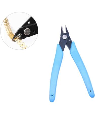 FOMIYES Nail Care Supplie Cuticle Fingernail Clippers Toenail Toenail Nippers Toenail File Fingernail File Rhinestone Outfit Fashion Jewelry Diagonal Pliers Manicure Blue 13*5cm - Buy Online on GoSupps.com