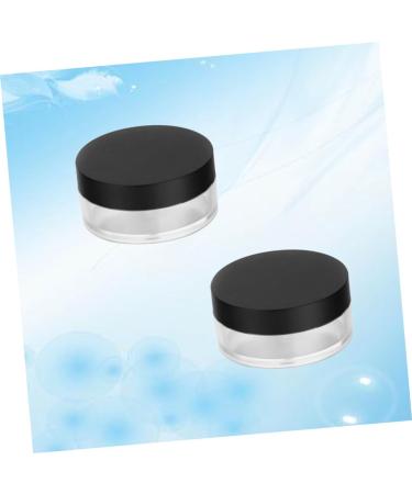 Beavorty 2Pcs travel powder container Cosmetic Powder Case Makeup Case Powder box makeup box portable 6.5X3cm Black - Buy Online on GoSupps.com