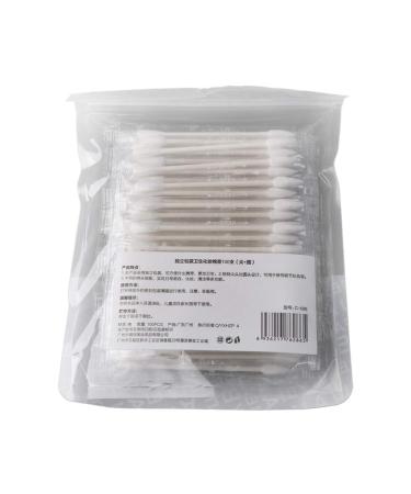 MYBOON Disposable Double Ended Cotton Swabs Individually Wrapped for Portable Travel Cotton Buds 100#