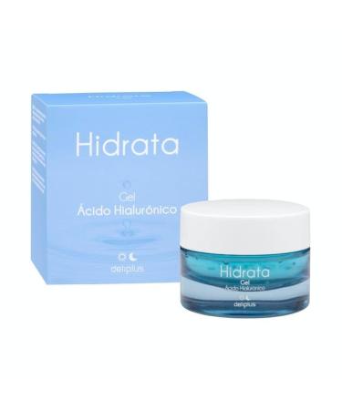 Hyaluronic acid face gel moisturizes normal and oily skin. Deliplus