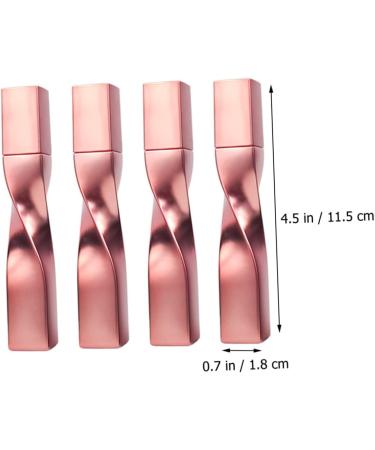 Beavorty 4pcs Eyelash Brush Empty Tube Empty Mascara Bottle Clear Extension Rod to Rotate Take Plastic Rose Gold 11.5x1.8cm - Buy Online on GoSupps.com