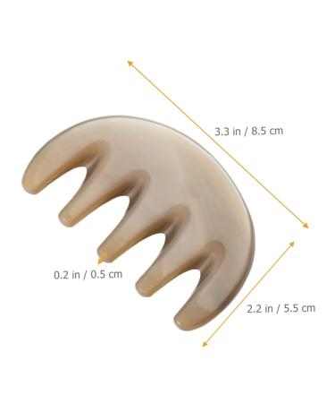 Tovinanna F nfahn Massagekamm - Broad Tooth Hair Comb & Gua Sha Tool for Scalp Massage | 8.5x5.5cm | Acupuncture Point Massage Comb - Buy Online on GoSupps.com