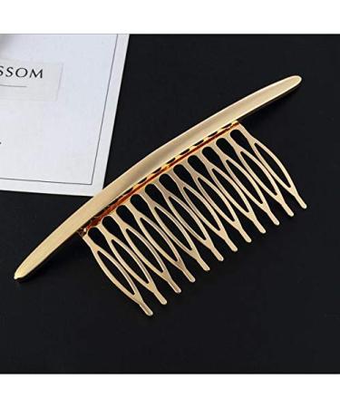 Vasana 2-Piece Gold & Silver Elegant Alloy Hair Combs for Women & Girls - French Twist Kamm Grips & Styling Tools - Buy Online on GoSupps.com