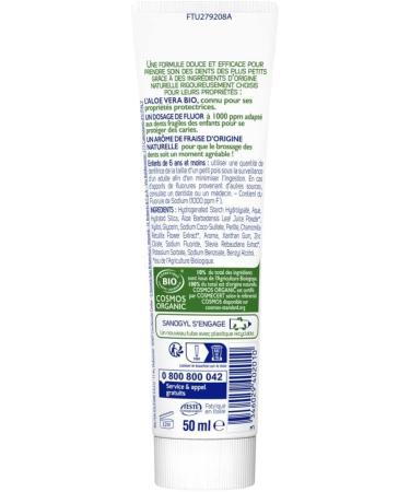 Bolton Solitaire SAS Sanogyl Toothpaste for children 26 years organic strawberry 50 ml - Buy Online on GoSupps.com