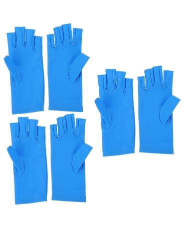 minkissy 3 Pairs Nail Gloves Uv-resistant Gloves Nail Art Gloves Uv Manicure Gloves Nail Art Gel Fingerless Uv Gloves Manicure Shield Gloves Uv-resistant Manicure Gloves Gloves