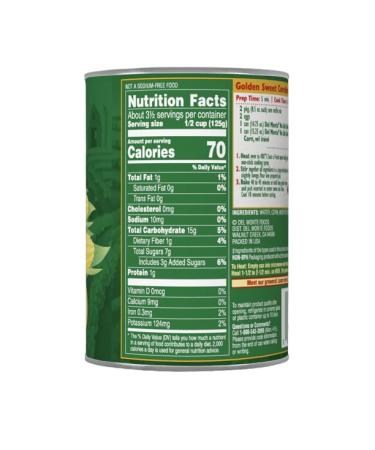 Del Monte Sweet Corn Cream Style - No Salt Added 14.75 oz. (2 Pack) - Buy Online on GoSupps.com