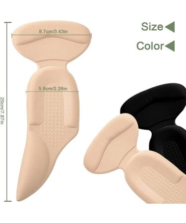 SOUMIT Comfortable Insoles for High Heels - 2 Pairs with Heel Protection & Extra Strong Support - Black & Beige Foot Care - Buy Online on GoSupps.com