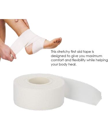 Self-Adhesive Bandage - White Cotton Finger Wrist Ankle Protection | First-Aid Wrap Tape for Sports (2.5CM x 10M - Buy Online on GoSupps.com