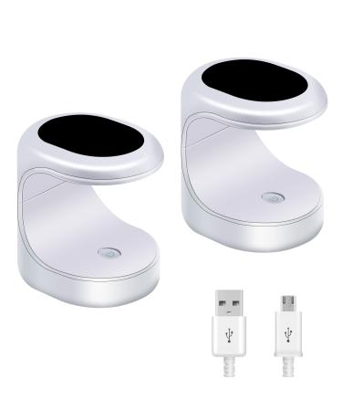 Mini LED UV nail dryer 2p USB portable fast drying nail polish hardening lamp UV nail lamp for gel nail lamps polish dryer lamp nail art manicure tools for individual fingers (black)