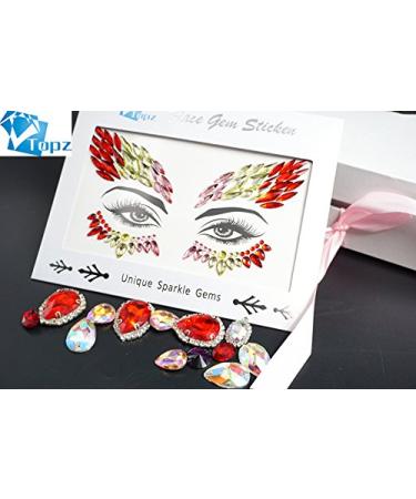 Halloween Face Jewels Stick On Body Stickers - Festive Temporary Tattoo for Christmas Party & Mermaid Outfit - SV04 - Buy Online on GoSupps.com