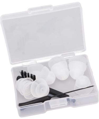 Silicone Hearing Amplifier Dome & Cleaning Brush Set | Earplug Ventilation Brush for Optimal Hearing Aid Care - Buy Online on GoSupps.com