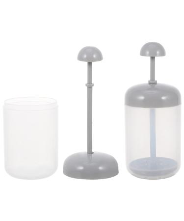 LALAFINA LALAFINA 2 pieces of detergent liquid foaming cleaning products grey gel facial cleaning outside lightweight frother beauty cream inner pump bath shampoo cleaning power for