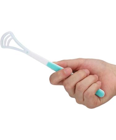 Verdant Touch Oral Care Tool - Coated Tongue Scraper & Brush Cleaner for Bad Breath & Bacteria Removal - Black - Buy Online on GoSupps.com