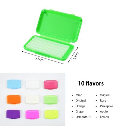 10 Pieces Orthodontic Wax for Braces - 50 Strips Dental Wax with 10 Flavors for Pain Relief & Irritation - Buy Online on GoSupps.com