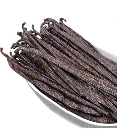 10 Madagascar Vanilla Beans Whole Grade A Vanilla Pods for Vanilla Extract and Baking 10 Count (Pack of 1)