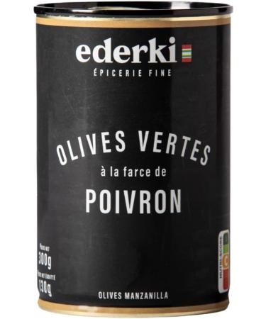 Green Olives with Pepper Ederki 300g x 4 - Buy Online on GoSupps.com