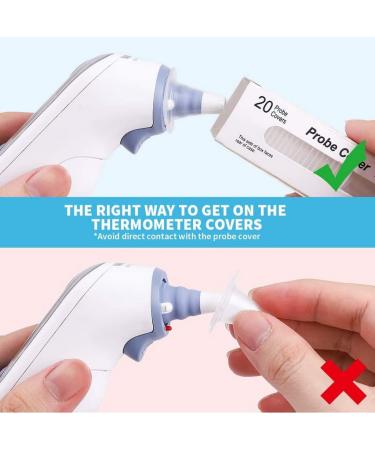 Protection Caps for Ear Thermometers Hygienic Accessories for IRT Thermoscan 40 Pack for Clean Measurement Results - Buy Online on GoSupps.com