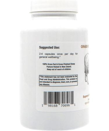 Supreme Nutrition Grass Fed Sheep Liver 120 Pure Ovine Liver Capsules 120 Count (Pack of 1) - Buy Online on GoSupps.com