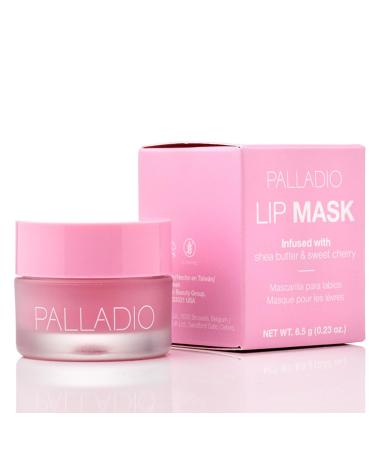 Palladio Lip Mask Intense Overnight Moisturizer to Nourish and Repair Dry Lips While Sleeping Hydrates for Smooth Soft Plump Lips Infused with Shea Butter and Sweet Cherry