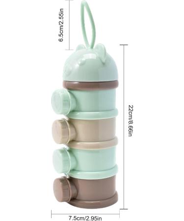 Baby Milk Powder Milk Powder Dosing Box 4 Compartments Milk Powder Box for Baby Portable Food for Fruits Snacks and Nuts - Buy Online on GoSupps.com