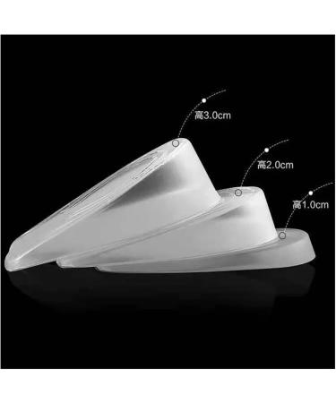 Silicone Gel Height Increase Insoles | 2CM Heel Lifting Inserts for Women - Arch Support & Comfort | Unisex Shoe Foot Care - Buy Online on GoSupps.com