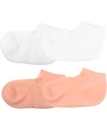 Beavorty 4 Pairs Exfoliating Moisturizing Socks Dead Skin Socks moisturizing Foot Socks Cosmetic moisturizing Socks Foot spa exfoliating Socks spa Socks Women's sebs Pedicure Torn Socks - Buy Online on GoSupps.com