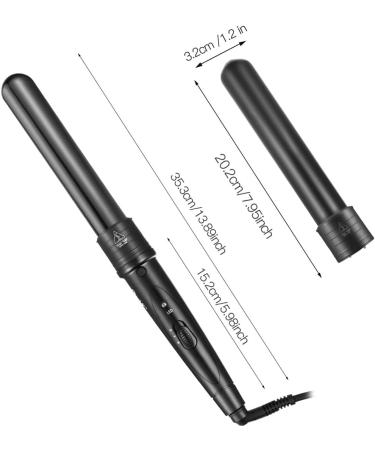 CkeyiN 32mm Hair Curling Wand - Professional Ceramic Barrel Curling Iron - Buy Online on GoSupps.com