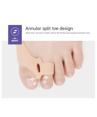 Gel Toe Separators for Overlapping Toe Bunion Relief | Bunion Corrector Pads with 2 Loops | Suitable for Bunion and Callous Removers | One Size - Buy Online on GoSupps.com