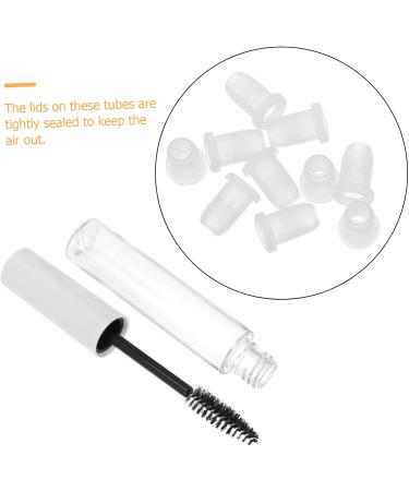 POPETPOP 10pcs Eyelash Tube Eyelash Brush Mascara Bottle Clear Empty Eyelash Cream Bottle Round Tubing - Buy Online on GoSupps.com