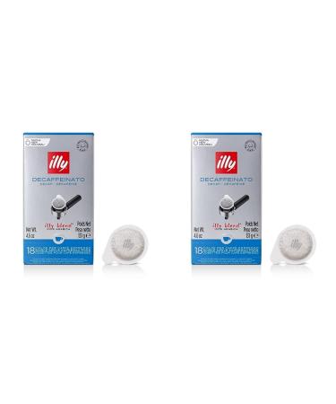 illycaffe illy Individually Wrapped Decaffeinated Coffee Servings 18-Count 131 g (Pack of 2) 18 Count (Pack of 2)