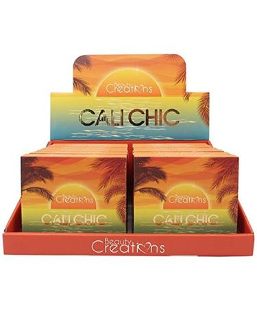 Beauty Creations Cali Chic Eyeshadow Palette Display Set 12 pcs 3.06 Pounds