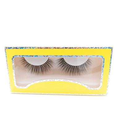 False Eyelashes Natural 3D Faux Mink Lashes 1 Pair Soft Fluffy Wispy Fake Eyelashes Dramatic Handmade Reusable Cat-Eye Lashes (Intelligent 3D Silk)