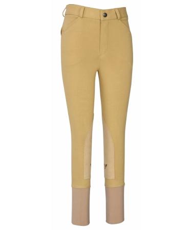 TuffRider Boys Patrol Light Knee Patch Breeches 10 Light Tan
