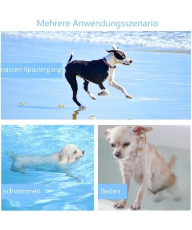 Petsmiler Dogenkademenel XS Blue Velcro Dog Bathrobe for Small Dogs | Quick-Dry After Swimming & Walking in Rain - Buy Online on GoSupps.com