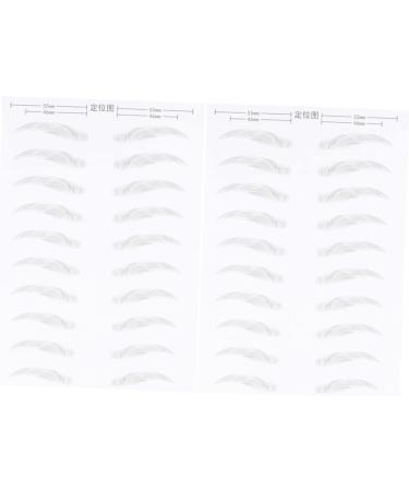 FOMIYES 6 Sheets Pairs Stickers Waterproof Grooming Eyebrow Stickers Transfer Stickers Miss Supplies Simple - Buy Online on GoSupps.com