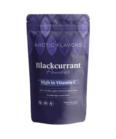 Arctic Flavors Blackcurrant Powder 100% Sustainably Sourced Whole Blackcurrants from the Pure Nature of Finland High in Antioxidants and Vitamin C All-natural Superfood 85g 3.0oz