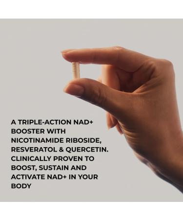 VivaThrive Advanced NAD+ Complex NMNH Supplement Alternative Triple Action NAD+ Supplement Nicotinamide Riboside Resveratrol Quercetin Third-Party Tested  - Buy Online on GoSupps.com