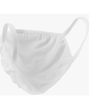 Letrino fabric mask white washable cotton face mask makeshift mask mouth