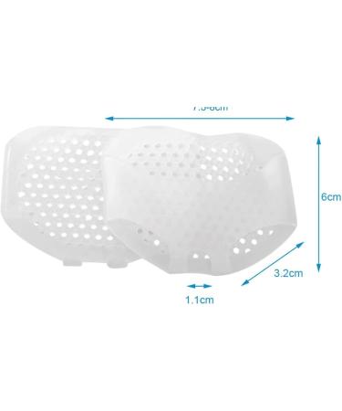 High Heel Insoles for Women | Silicone Gel Forefoot Pads for Blister Care & Pain Relief - 1 Pair Silica White - Buy Online on GoSupps.com