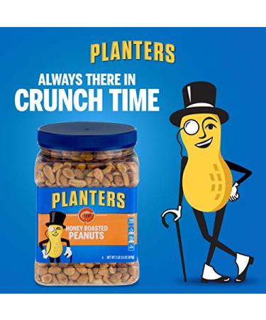 PLANTERS Honey Roasted Peanuts - Premium Sweet & Salty Snack, 34.5 oz Jars (Pack of 2) - Buy Online on GoSupps.com
