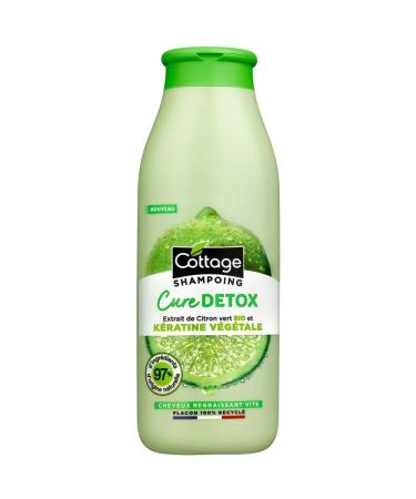 COTTAGE - Detox Cure Shampoo with vegetable keratin - Hair that gets greasy quickly - 97% ingredients of natural origin - 100% recycled bottle - 250ml