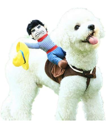 NACOCO Cowboy Rider Dog Costume with Doll and Hat for Halloween - Small - Buy Online on GoSupps.com