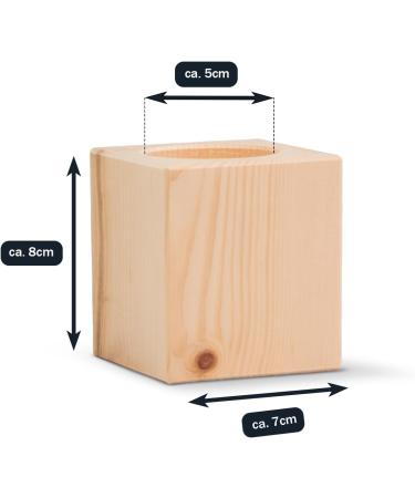 Stone Pine Cubes with Shavings - Eco-Friendly 7x7x8cm Natural Aromatherapy Blocks for Home & Wellness | International Shipping Available - Buy Online on GoSupps.com