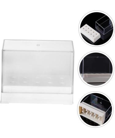 Housoutil 1pc Grinding Head Storage Box Container Grinding Head Display Base Pedicure Drill Bit Stand Manicure Grinding Head Holder Bit Holder White Nail - Buy Online on GoSupps.com